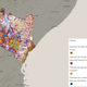 Areas of potential reforestation efforts in Kenya.